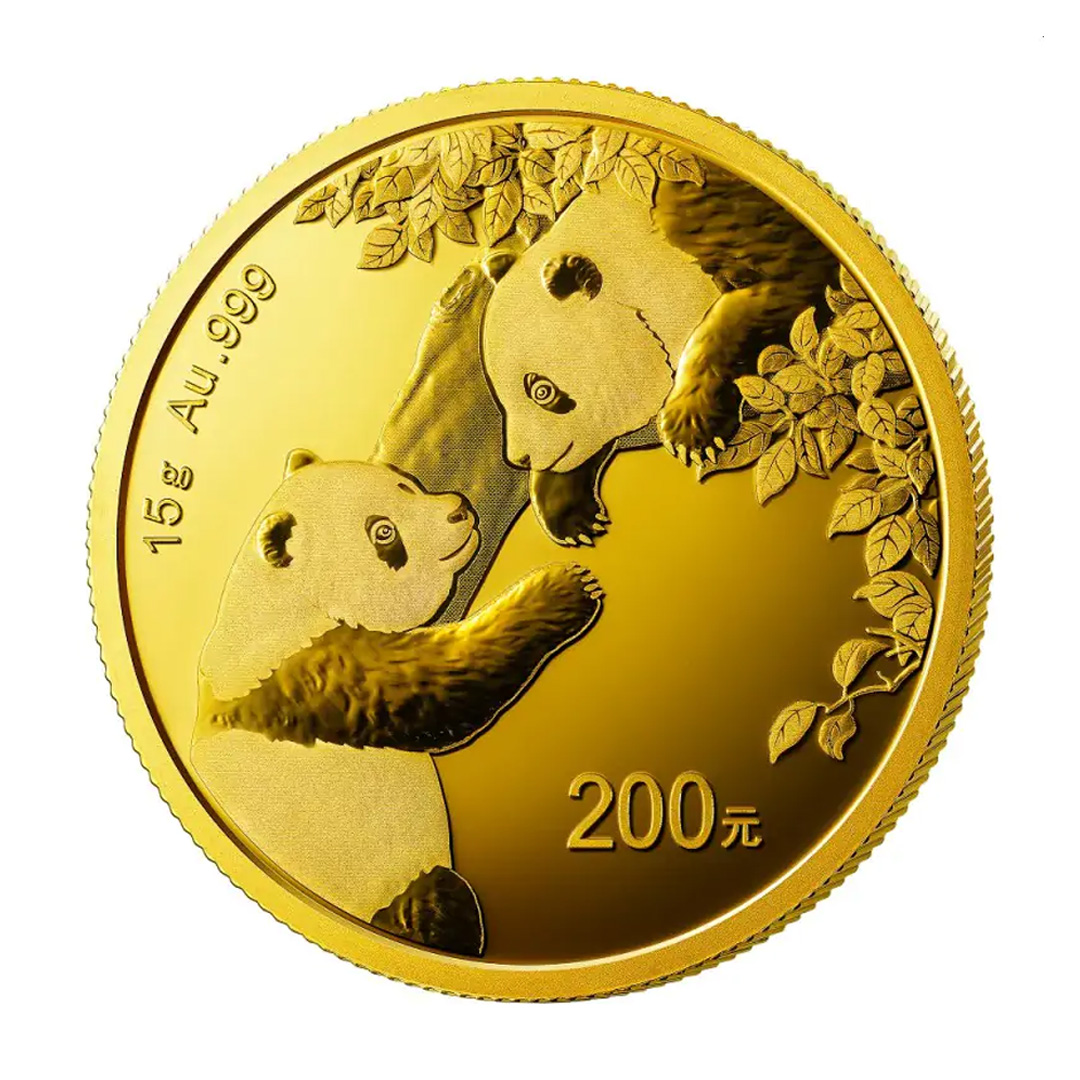 China Panda 15 gram gouden munt