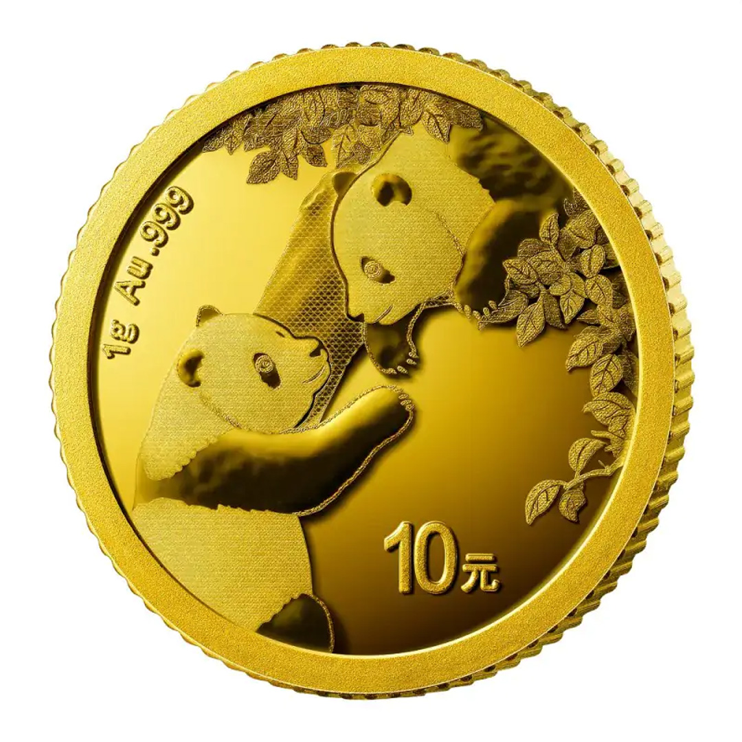 China Panda 1 gram gouden munt