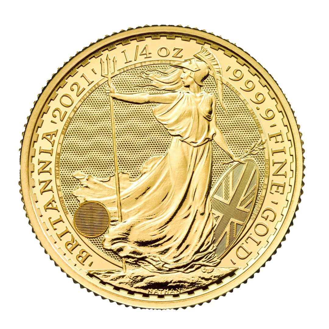 Britse Sovereign 1/4 troy ounce gouden munt