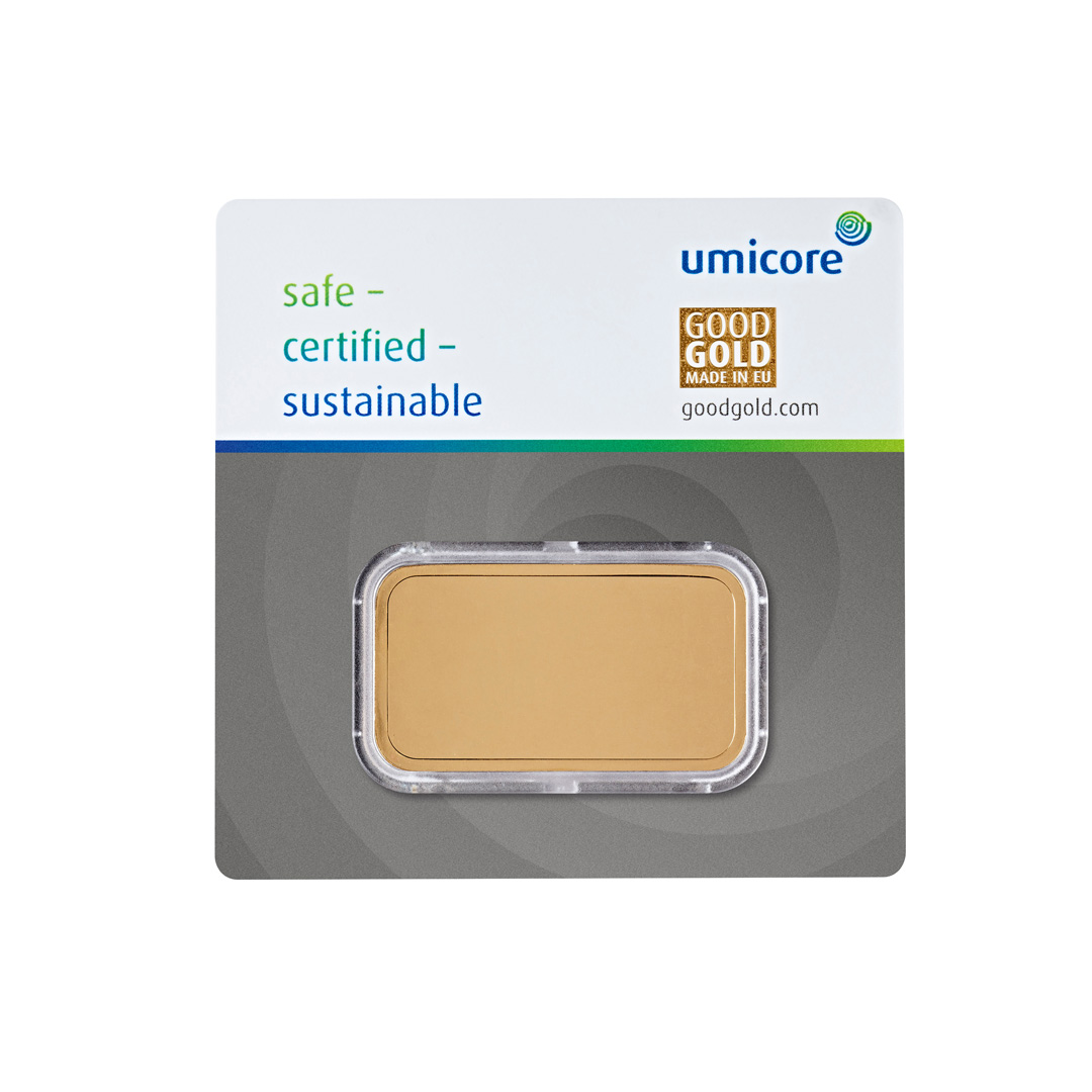 Umicore 50 gram goudbaar