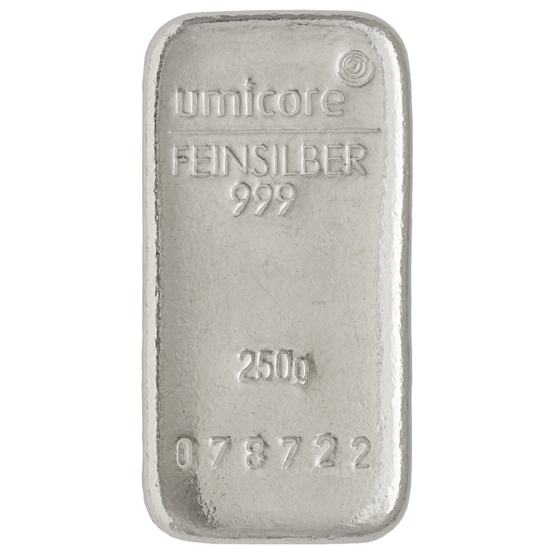 Umicore silver bar 250g