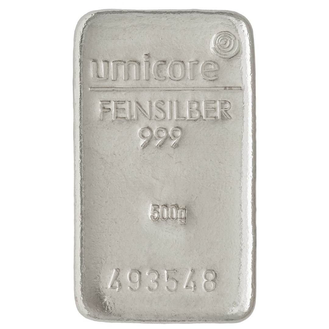 Umicore silver bar 500g